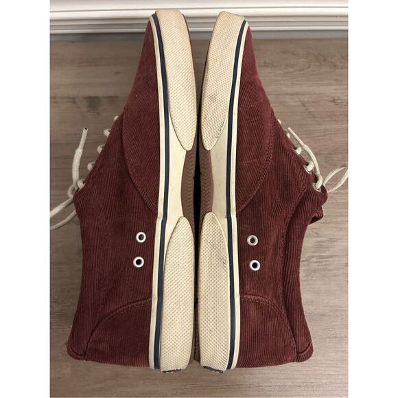 Sperry corduroy sneakers men's 12 dark brown color - Picture 5 of 9